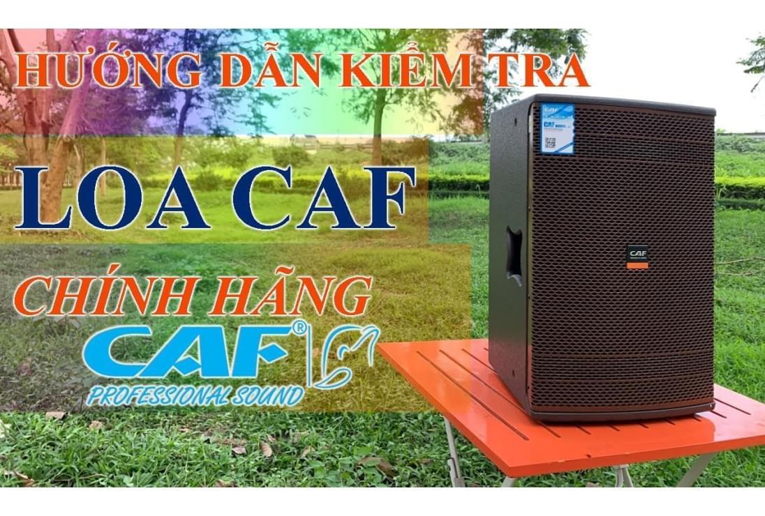 Hướng dẫn kiểm tra loa CAF Audio nhập khẩu chính hãng.