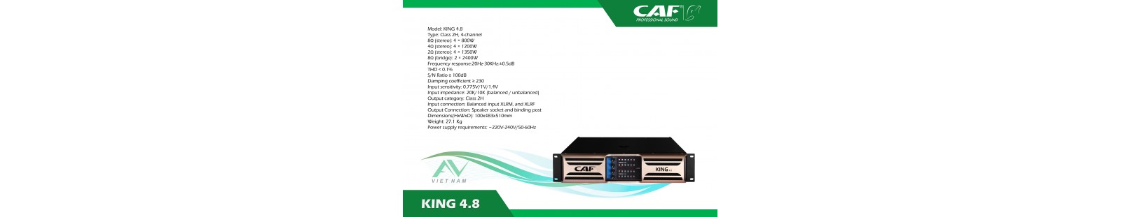 CAF KING 4.8