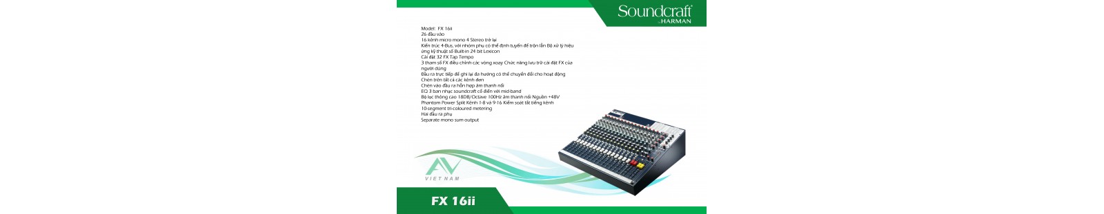 Soundcraft FX 16ii