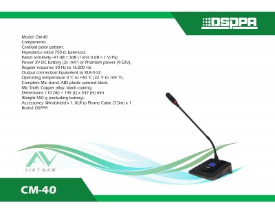 DSPPA CM-40 Microphone