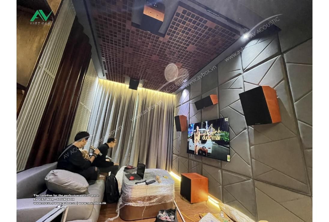AV Acoustic  thi công trang âm phòng xem phim biệt thự tại TP Bắc Giang 