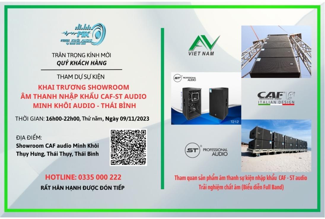 Khai Trương Đại Lý CAF-ST Audio - Minh Khôi Audio - Thái Bình