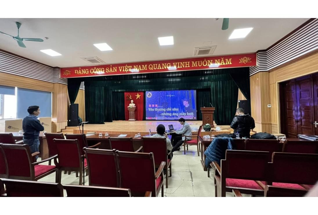 AV Việt Nam Lắp đặt bộ âm thanh CAF cho Hội trường Cao đẳng Y Thái Bình