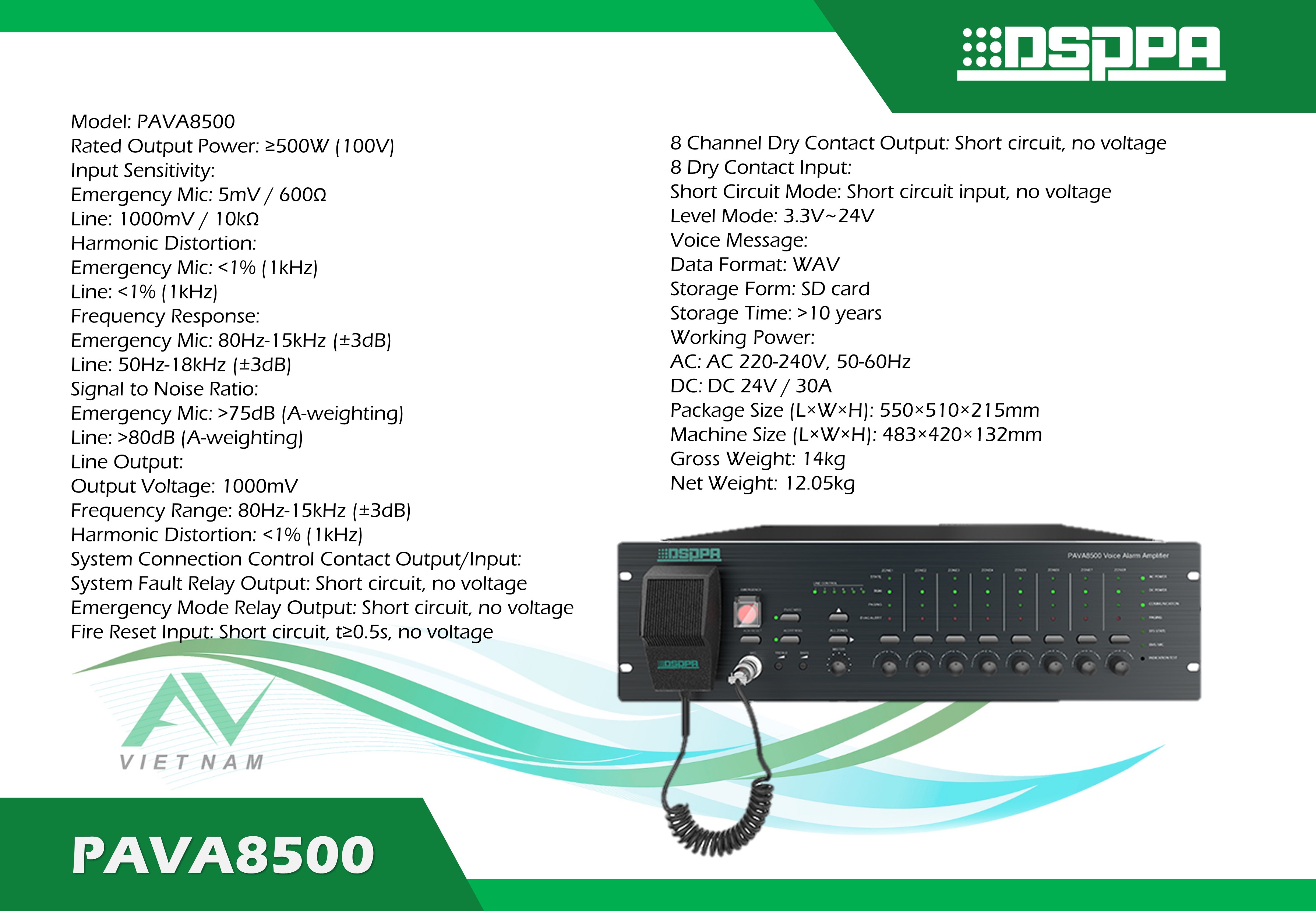 PAVA8500